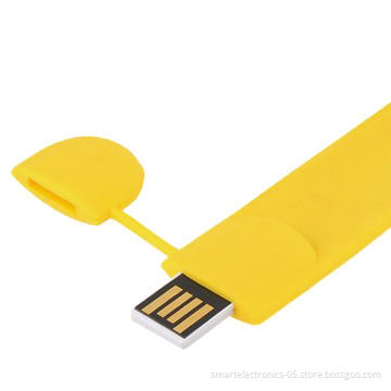Bracelet USB flash drives, 64MB-128GB, free custom, printing, package, 3-year warranty, grade A